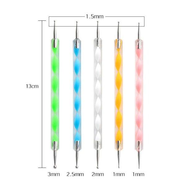 13 st/ set Mandala Dotting Tool Point Drill Pen Keramiskt verkty - stock