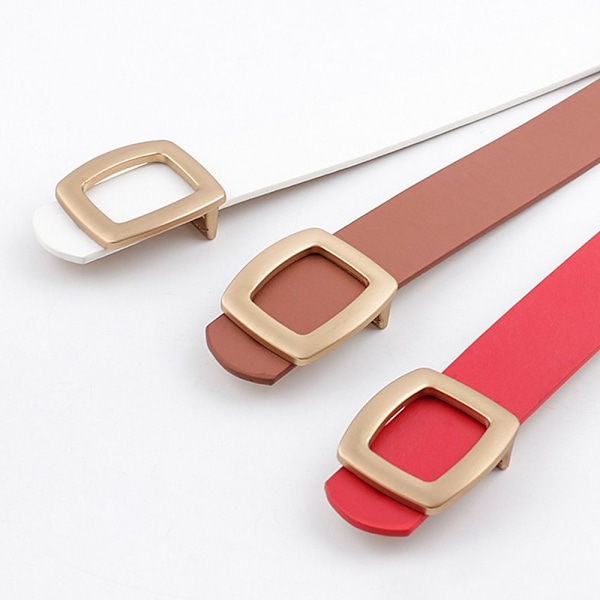 Läder brett bälte Gold Pin Spänne Midjeband CAMEL - spot sales camel