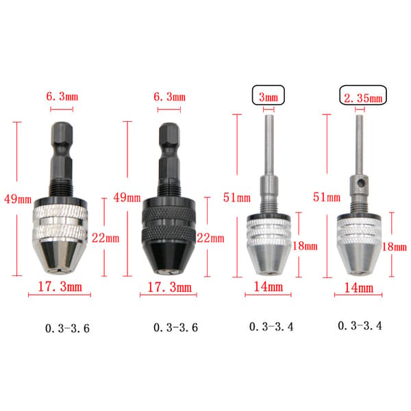 Drill Chuck Keyless Impact Driver Adapter - spot-myynti E