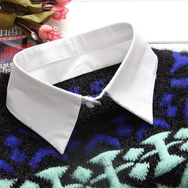 Paita Fake Collar Vaatteet Pusero Väärä kaulus VALKOINEN 1 - spot ale White 1