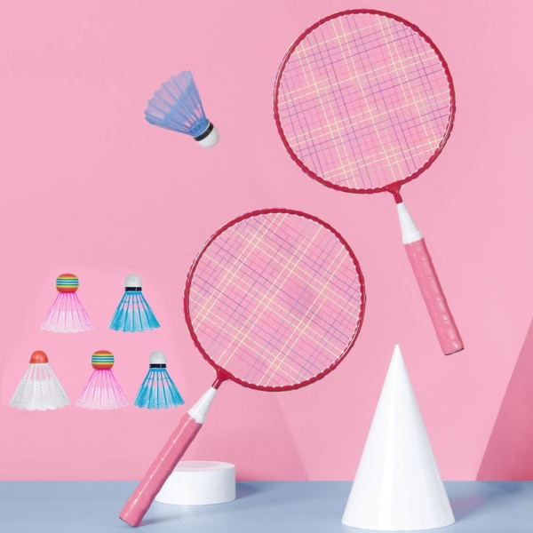 1 Set Barn Badmintonracket Dubbelracket BLÅ - on stock blue