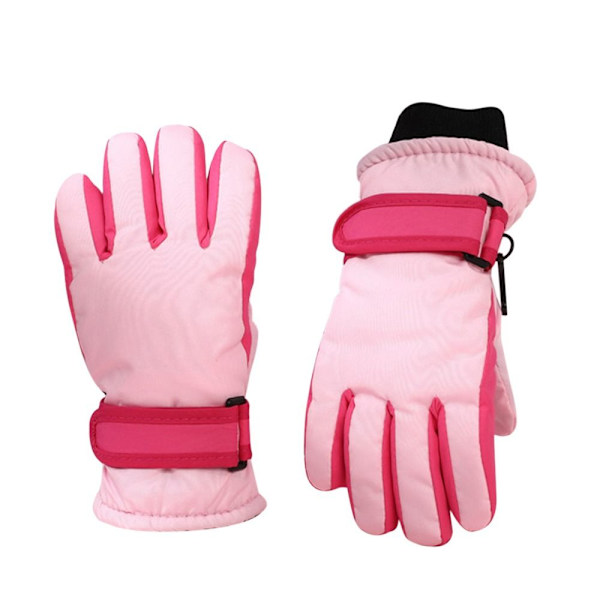 Lasten hiihtohanskat Pitkähihaiset lapaset PINK - spot ale pink