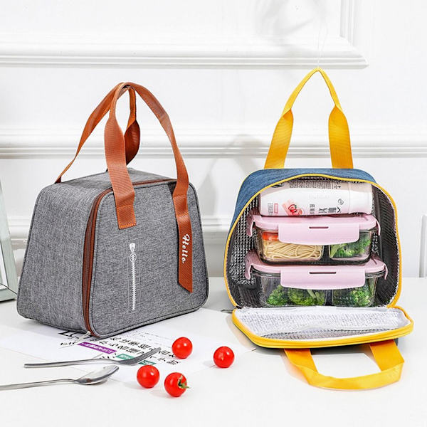 Insulated Thermal Bag Cooler Bag Lounaskassi PUNAINEN - varastossa red
