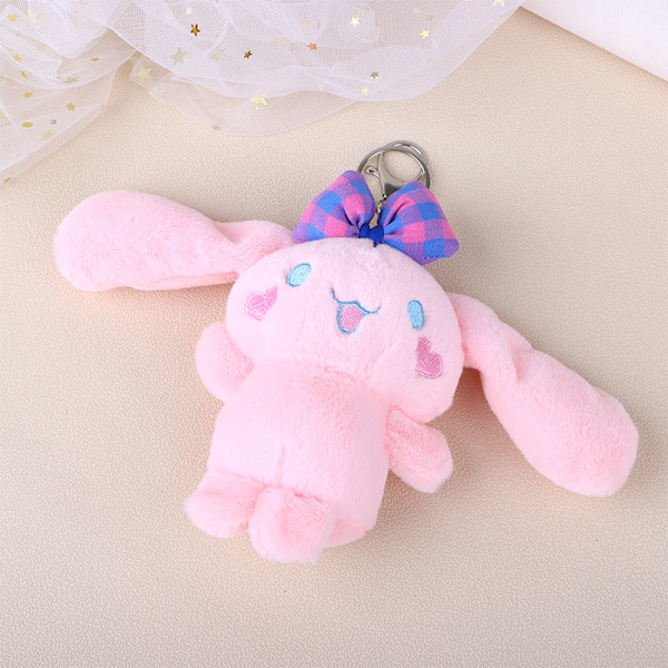 Sarjakuva Cinnamoroll pehmo avainrengas Täytetyt koiranuken avainrenkaat - varastossa Pink