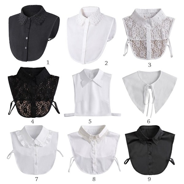 Paita Fake Collar Vaatteet Asusteet 6 - korkea laatu 6