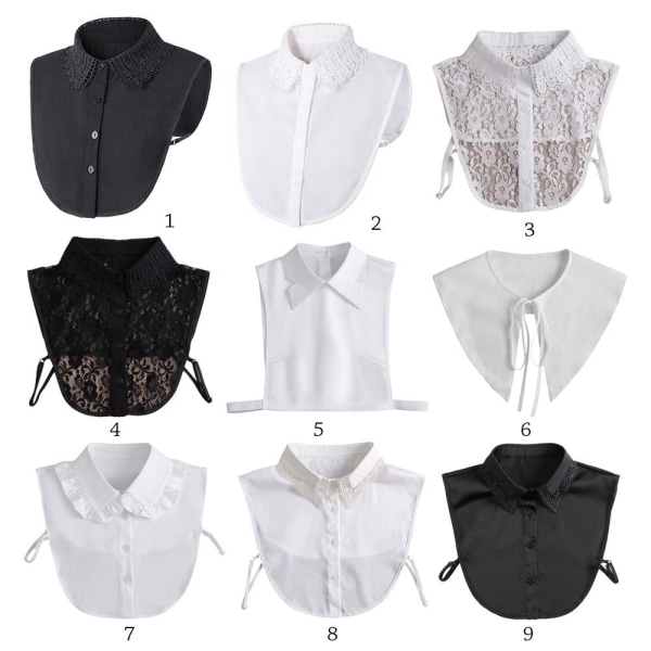 Skjorta Fake Collar Clothes Accessories 8 - stock 8