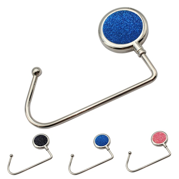 1st handväska med krokhängare Robust halkfri metallkrok - high quality blue