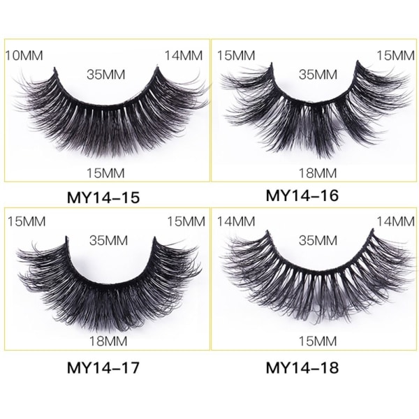 Tekoripset Faux Mink Lashes - varastossa MY14-15