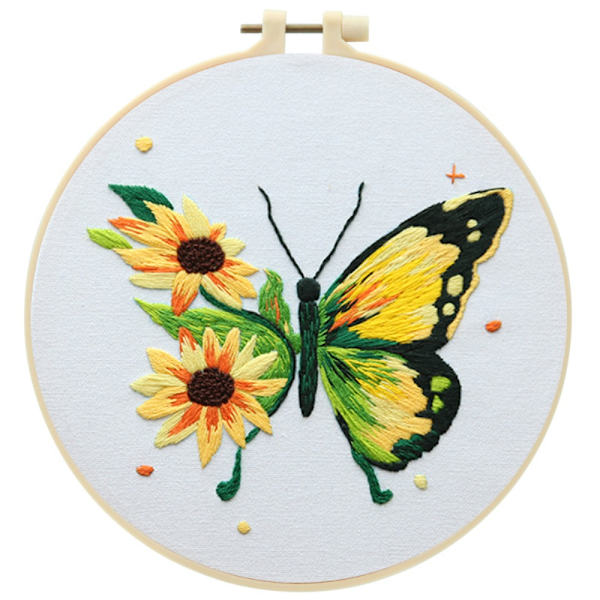 DIY utterfly Patterns Handbroderi - stock B