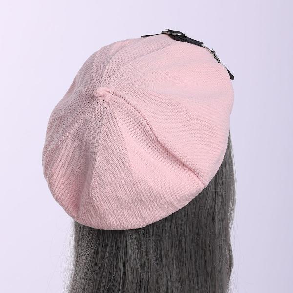 Gotisk Punk Basker Lolita Basker Hatt VINRÖTT - high quality