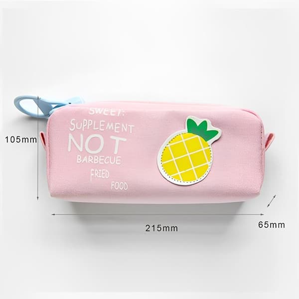 Stor blixtlås Pennfodral case ANANAS - stock Pineapple
