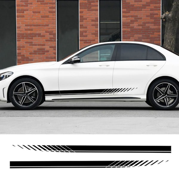 Dekal Side Stripe SVART - high quality black