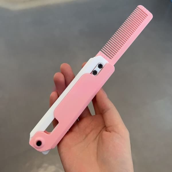3D Gravity Comb Dekompression Push Card Toy ROSA - i lager Pink