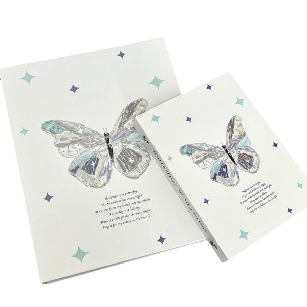 Butterfly A4/A5 Binder Valokuvakorttiteline A5WHITE BUTTERFLY WHITE A5 - varastossa A5White Butterfly