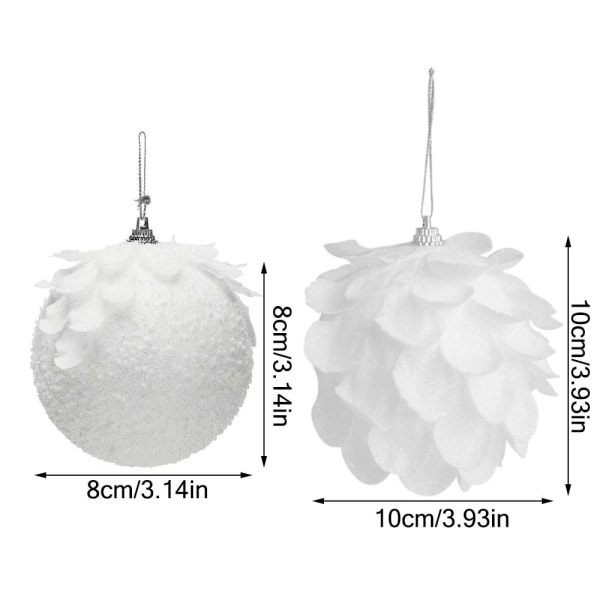 2/3 kpl Joulukuusen koristelu 8cm1-3kpl 8cm - varastossa 8cm1-3pcs