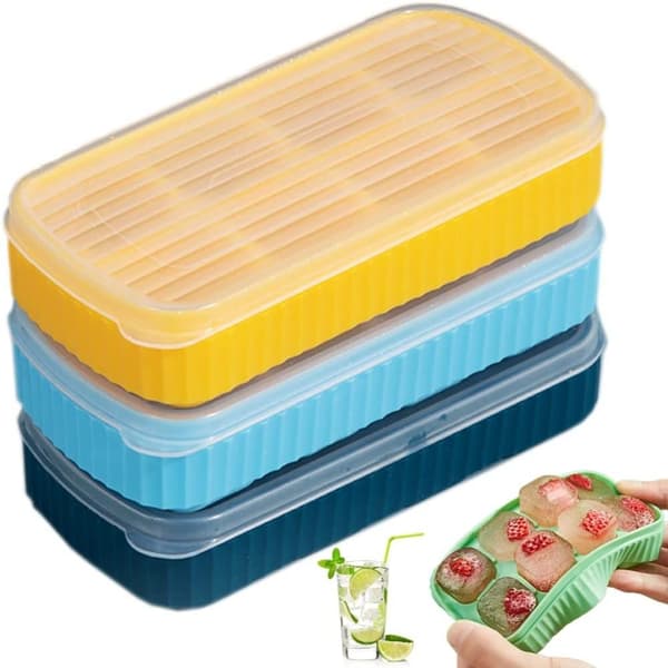 Ice Cube Brickor Ice Making Box BLÅ - high quality Blue