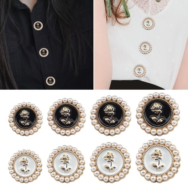 10 kpl Pearl Buttons Shirt Buttons VALKOINEN 20MM10KPL 10KPL - spot-myynti white 20MM10pcs-10pcs