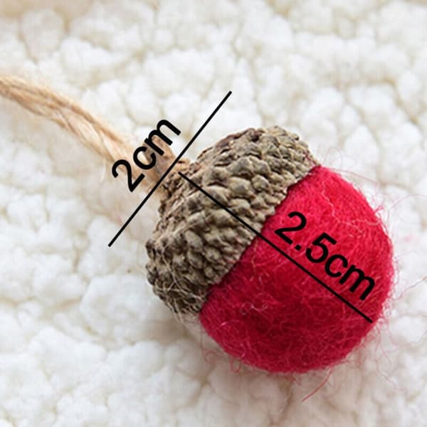 Julgran Kottar Xmas Tree Ornament RÖD - high quality red