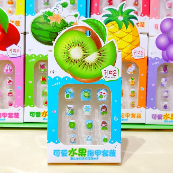 24 st/låda Frukt Barn lösnaglar Bärbara VATTENMELONVATTENMELON - spot försäljning Watermelon