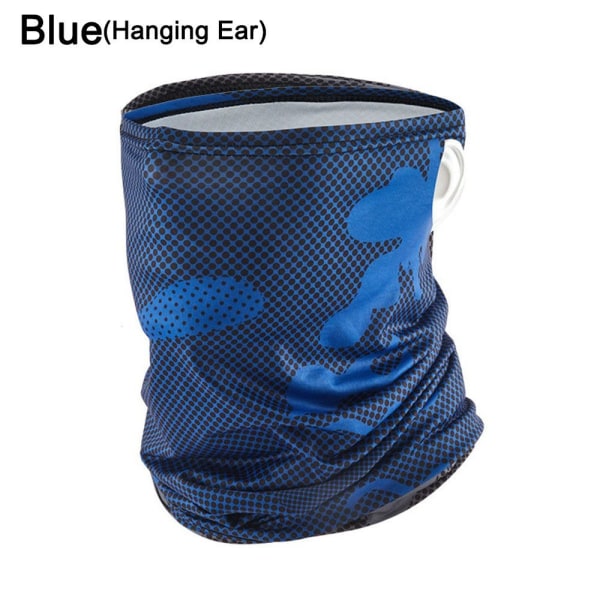 Fiske Sport Halvmask Ridning Löphalsduk BLÅT HÄNGANDE ÖRA - stock Blue Hanging Ear-Hanging Ear