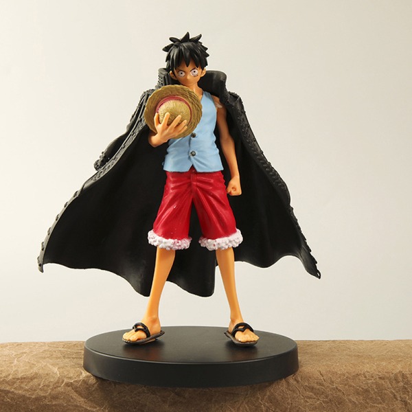 One Piece Anime Monkey D Luffy Wano Country Cloak Straw Hat Luf - varastossa Blue