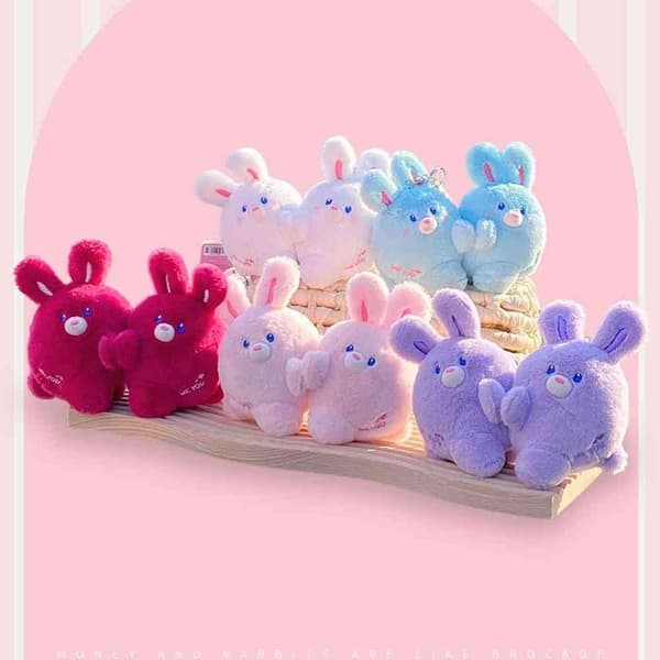 Rabbit Keychain Pehmolelu PURPLE RIGHT - varastossa purple Right-Right