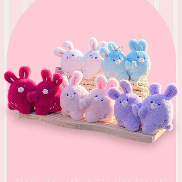 Rabbit Keychain Pehmolelu WHITE LEFT - varastossa white Left-Left