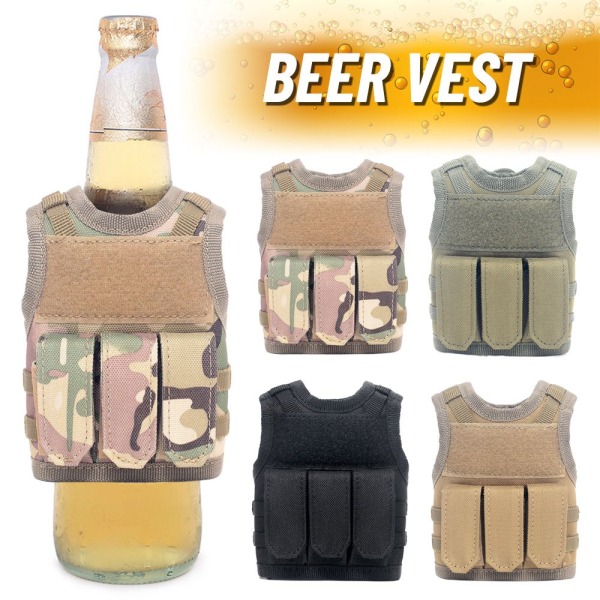 Molle Vest Beer Bottle Vest RUSKEA Ruskea - spot-ale Brown