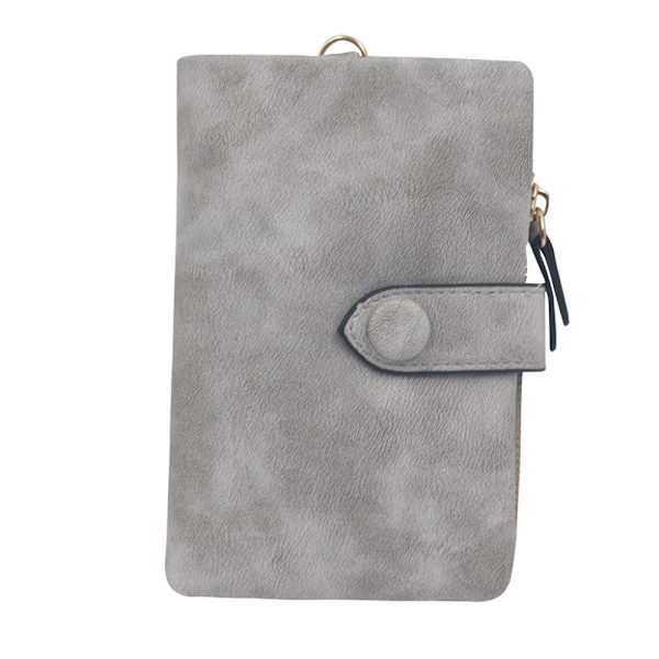 Kolminkertainen lompakko Lyhyt lompakko GREY - spot-myynti grey