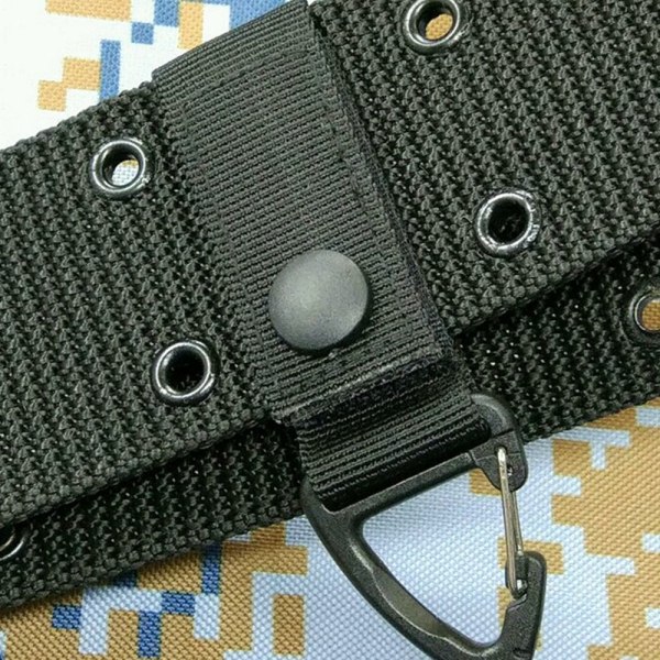 2st Webbing Hängande Spänne Nyckelring KHAKI 2ST - stock Khaki 2pcs