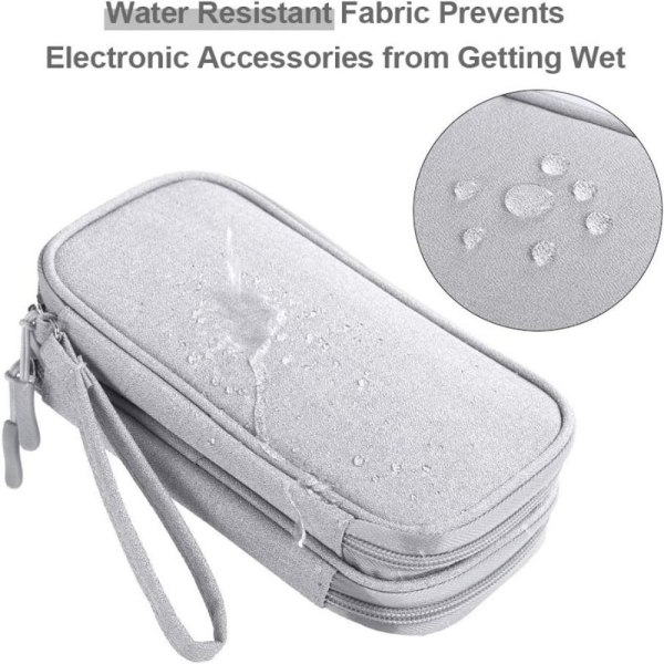 Headset Kabelväska Charging Treasure Bag GRÅ 19 X11 X6,5CM - spot försäljning Grey 19 x11 x6.5cm