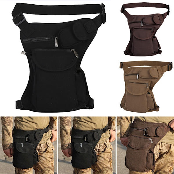 Taktisk benväska flera intervaller midjebältespåse - high quality Army Green