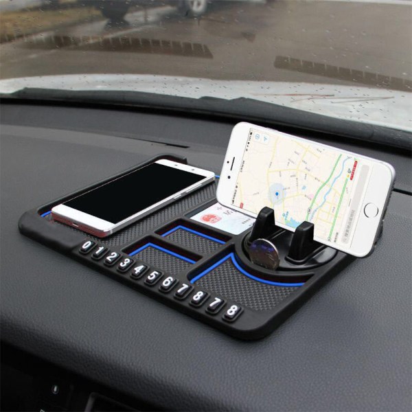 Bil Dashboard Anti Slip Mat Pad Gps Mobiltelefon Hållare Stand - spot sales blue