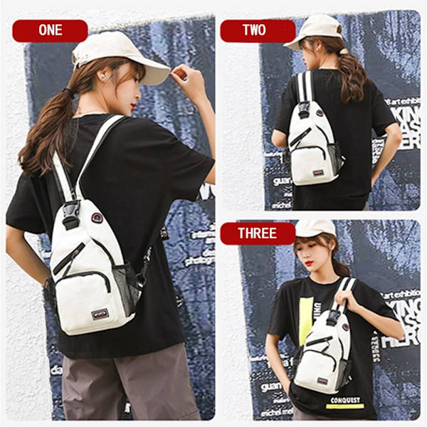Chest Pack Axelväska VIT - stock White