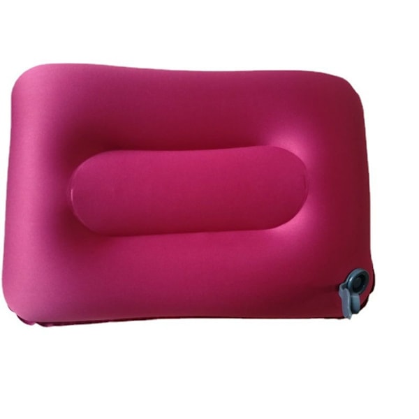 Bärbar utomhus ultralätt uppblåsningskudde ROSE RED - spot sales rose red
