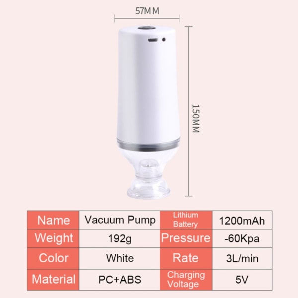 Food Vacuum Sealer Electric WHITE - spot-myynti white