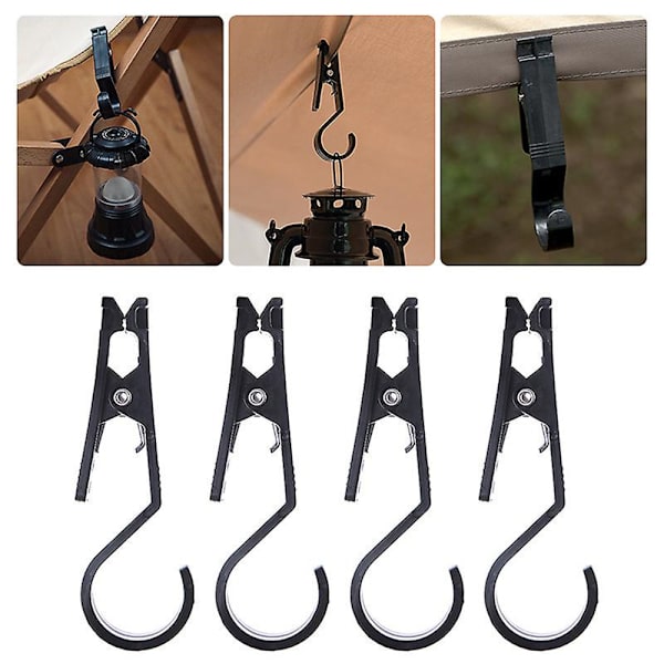 4 st/ set Utomhustält Clip Canopy Cloth Clip Krokhållare - stock