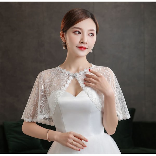 Brudsjal Aftonbal Kap VIT - high quality white
