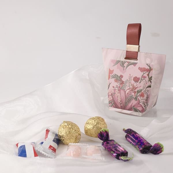 10 kpl Candy box Candy bag RED - varastossa Red L