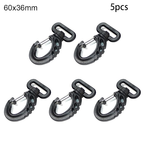 5st Hummerkarbinfjäder Quickdraws Clip 60X36MM - on stock 60x36mm