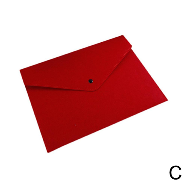 Vedenpitävä nahka A4 Business Folder Document Paper Organi - spot-myynti Red A4