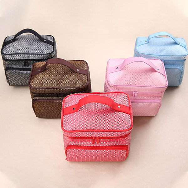 Kvinnor kosmetiska case Make Up Handväska förvaringsväska - on stock Red
