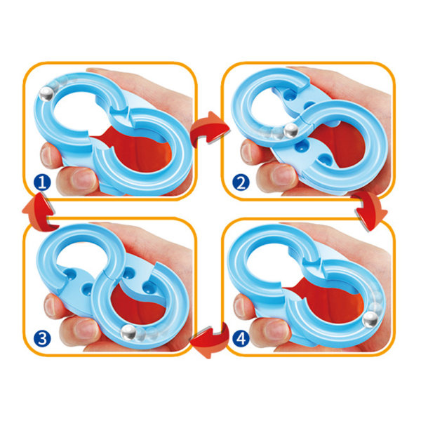 Kädessä pidettävä kuva 8 Marble Track Lelu Opettavat sensoriset lelut - spot-myynti blue