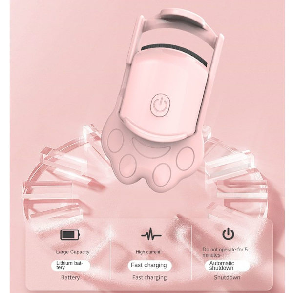 Uppvärmd ögonfransböjare Elektriska ögonfransböjare ROSA - on stock Pink