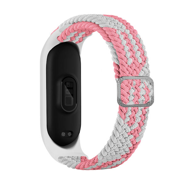 Xiaomi Mi Band 3/4/5/6 Strap Rannekorulle - varastossa pink&white