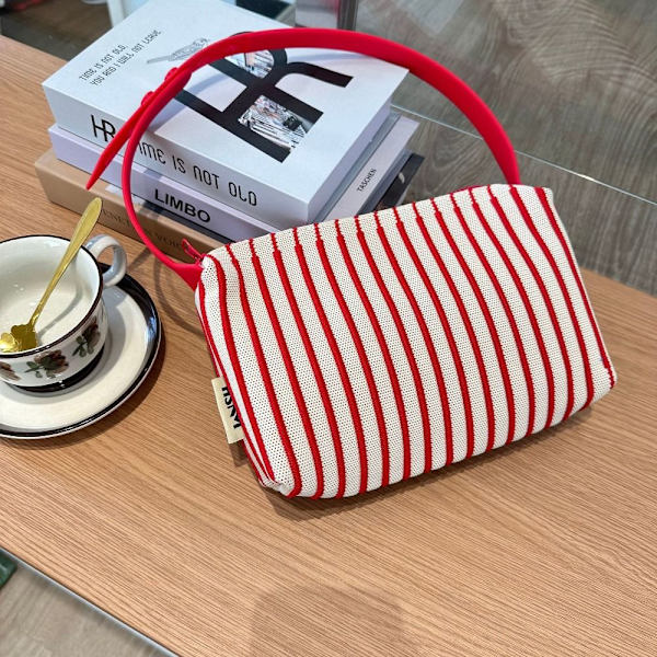 Kudottu laukku Crossbody laukku PUNAINEN - varastossa red