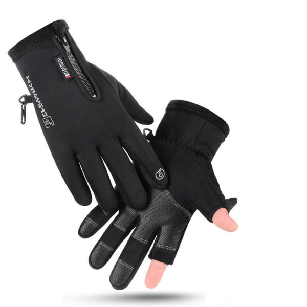 Ridding Gloves Kalastushanskat MUSTA - varastossa black XL