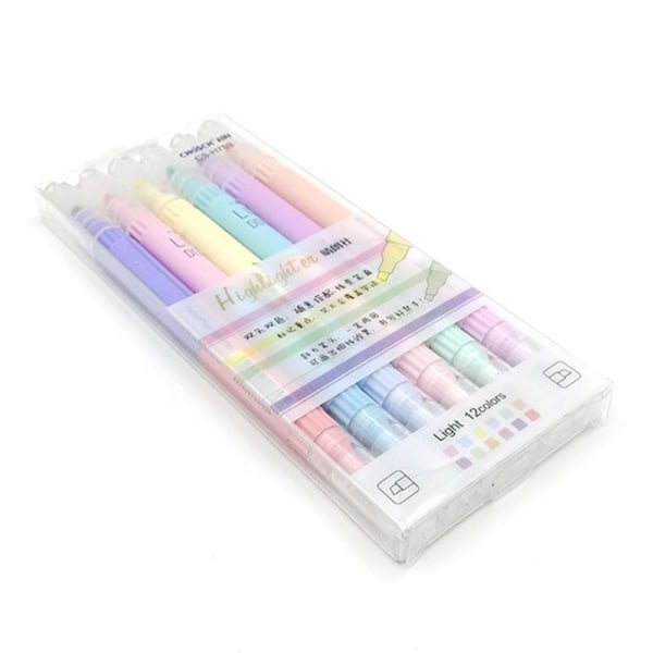 6pcs Överstrykningspenna Set Nyckelpunkter Markörer Färgpenna - spot försäljning 6PCS/Set