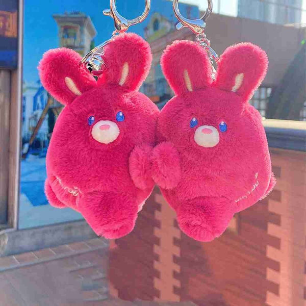 Rabbit Keychain Pehmolelu RED LEFT - varastossa red Left-Left