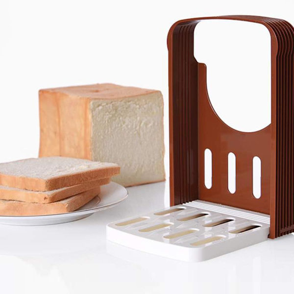 1 stycke gör-det-själv-bakverktyg Brödskärare Rostat brödskivare Rack Vikbar toastskivare Kökstillbehör - high quality